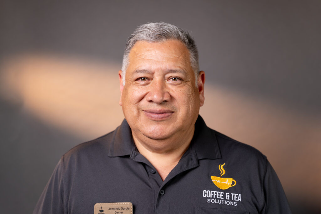 Armando Garcia, owner of Coffee & Tea Solutions in Burleson, TX