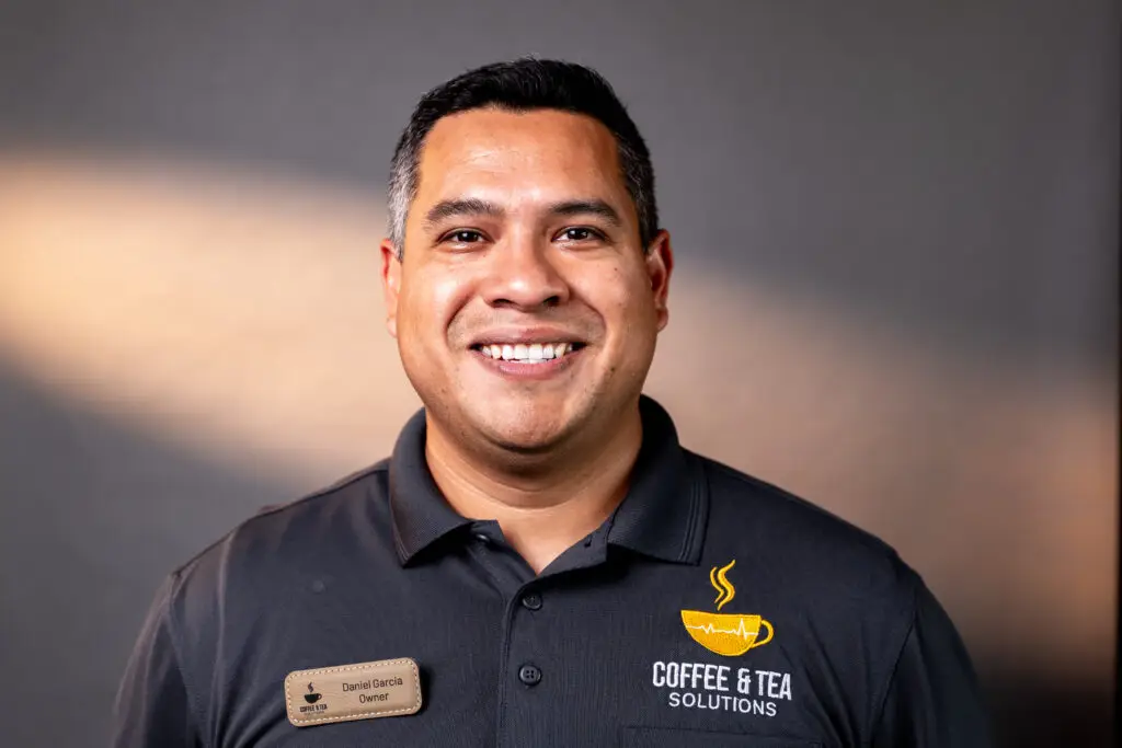 Daniel Garcia, owner of Coffee & Tea Solutions in Burleson, TX