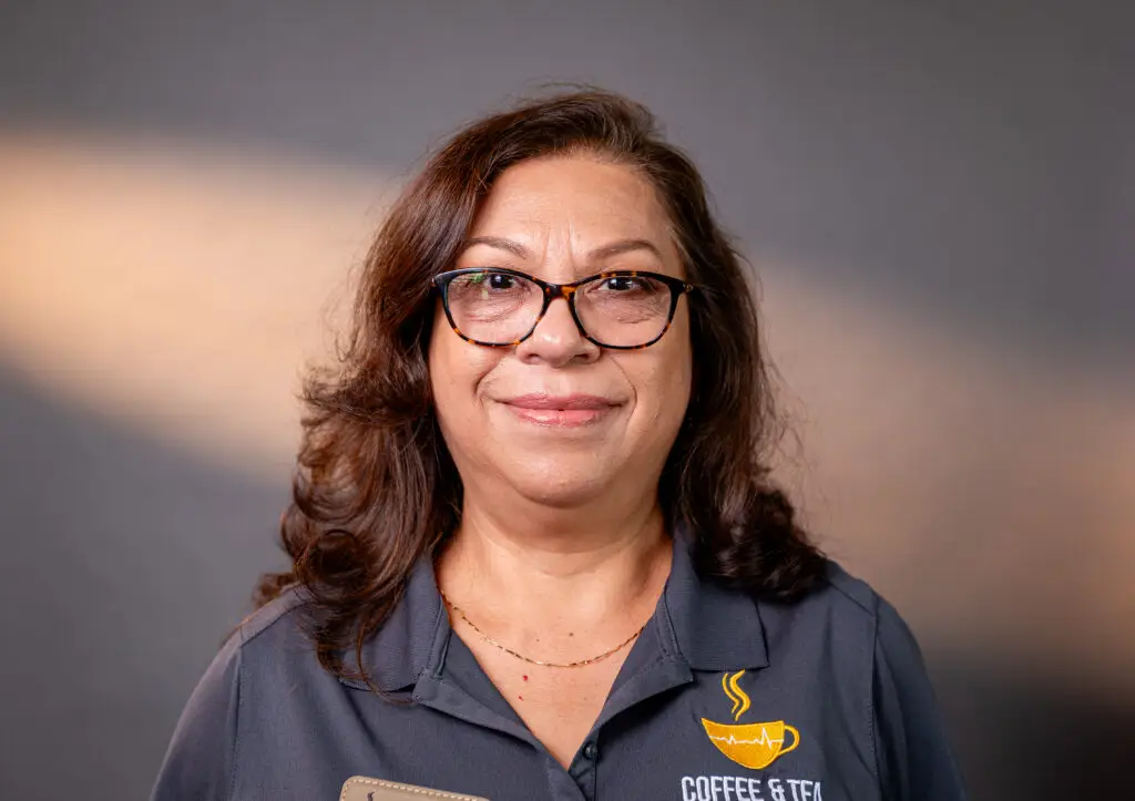Ester Gonzalez, co-owner of Coffee & Tea Solutions in Burleson, TX